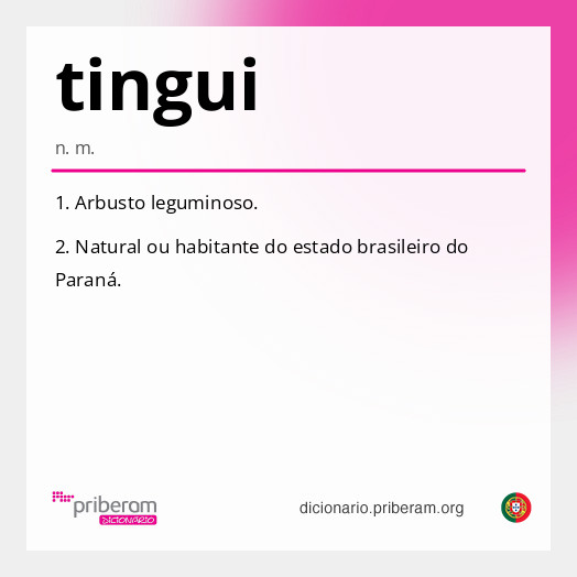 Significado de tingui