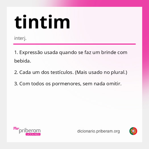 Significado de tintim