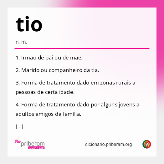 Significado de tio