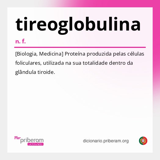 Significado de tireoglobulina