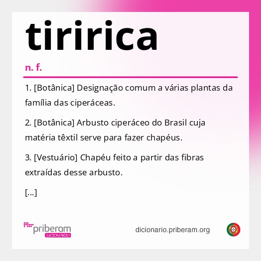 Significado de tiririca
