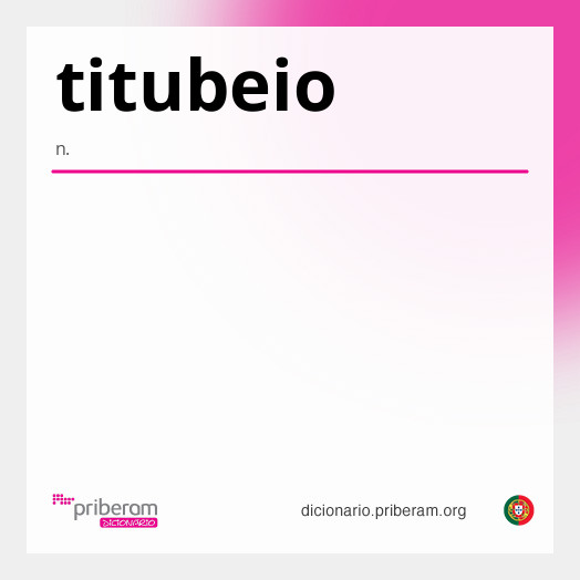 Significado de titubeio