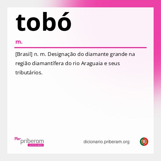Significado de tobó