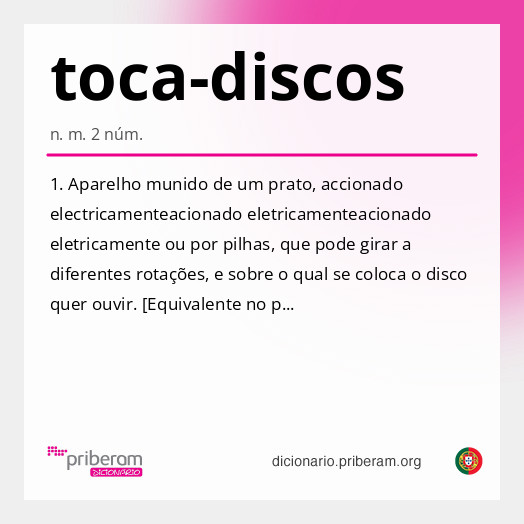 Significado de toca-discos