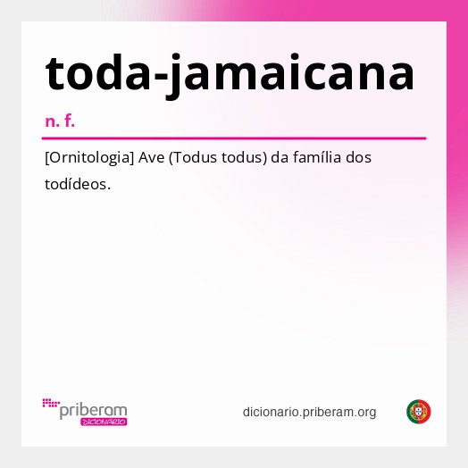 Significado de toda-jamaicana