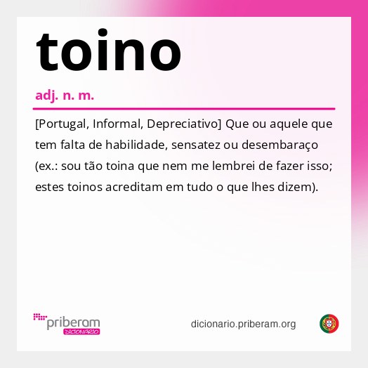 Significado de toino