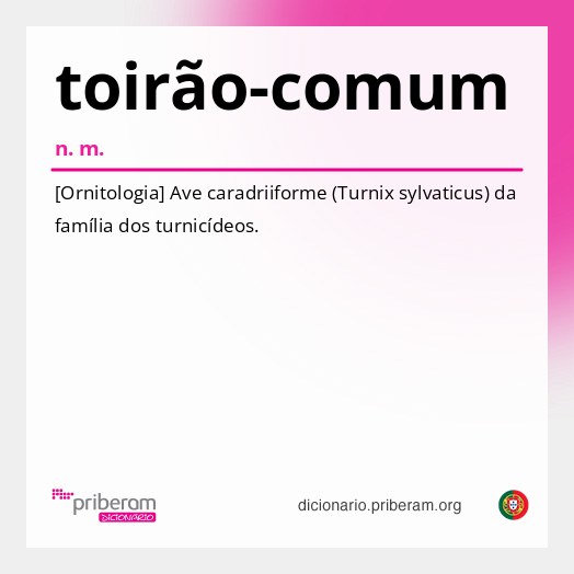 Significado de toirão-comum