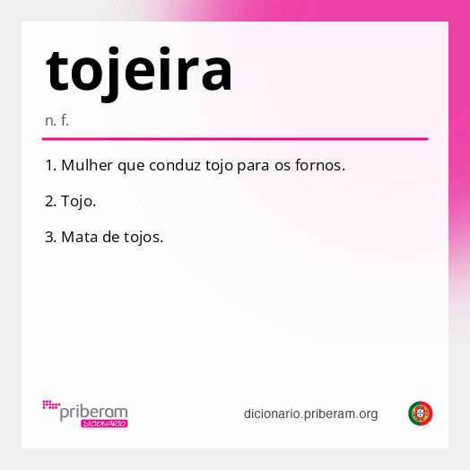 Significado de tojeira