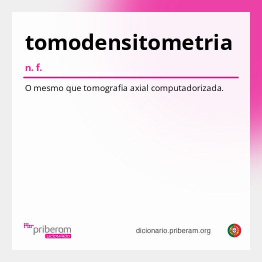 Significado de tomodensitometria