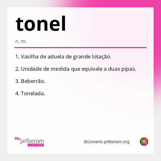 Significado de tonel