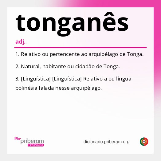 Significado de tonganês