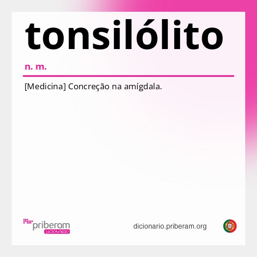 Significado de tonsilólito