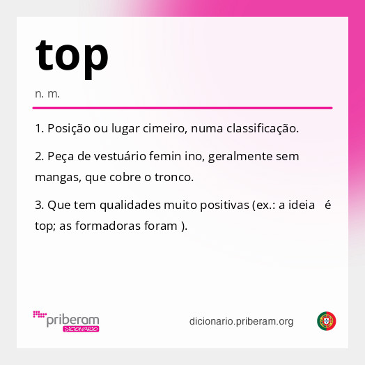 Significado de top