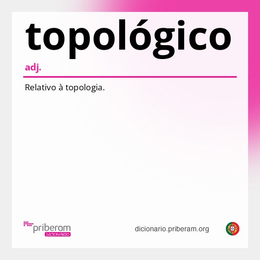 Significado de topológico