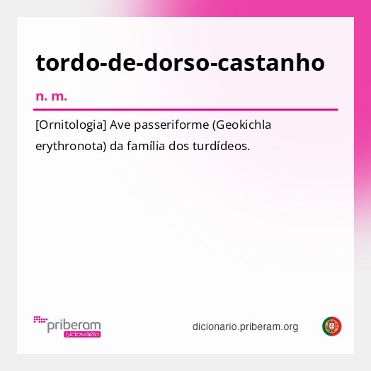 Significado de tordo-de-dorso-castanho