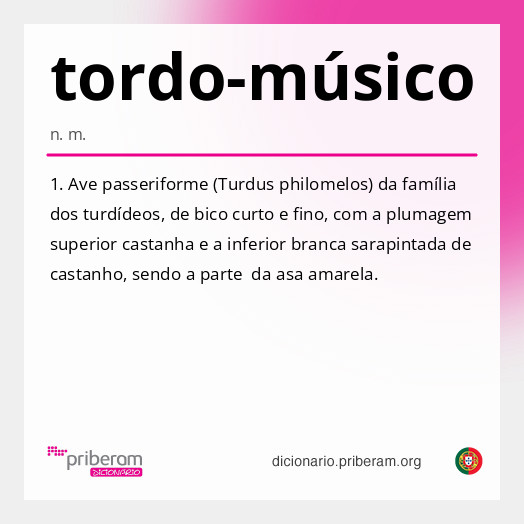 Significado de tordo-músico