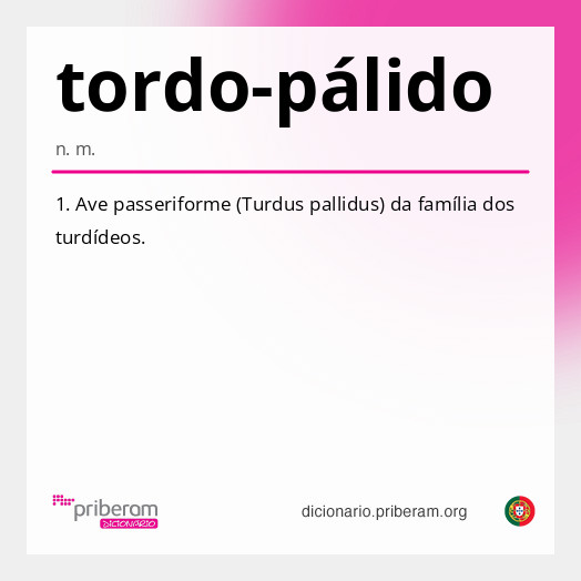 Significado de tordo-pálido