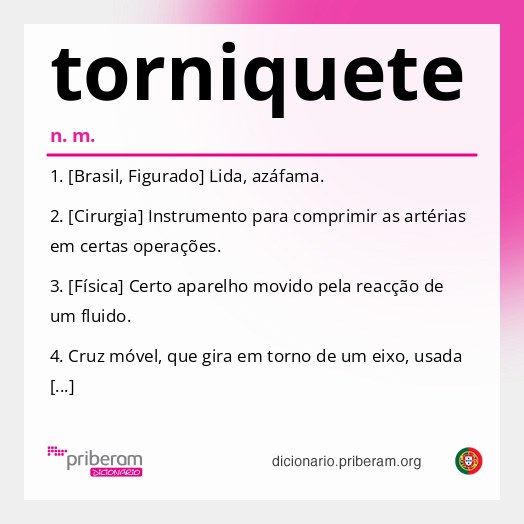 Significado de torniquete