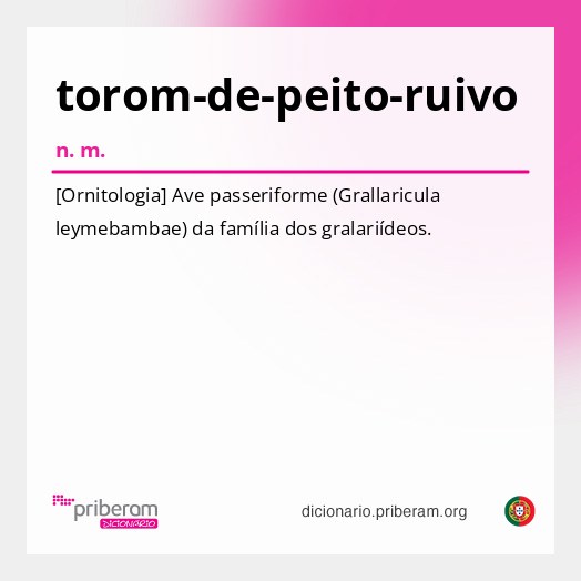 Significado de torom-de-peito-ruivo