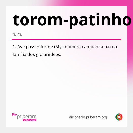Significado de torom-patinho
