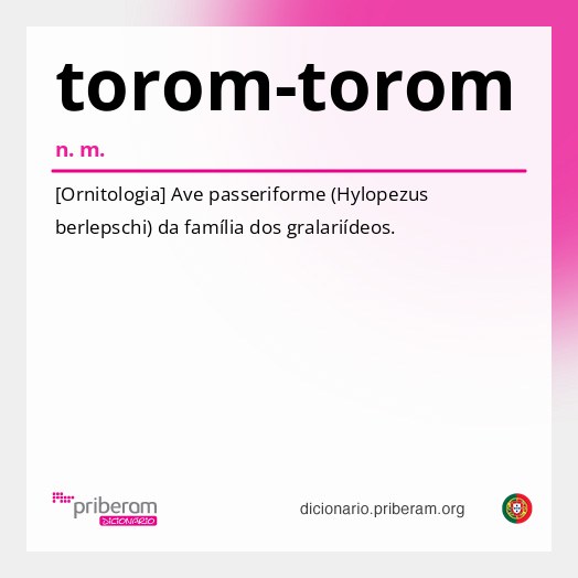 Significado de torom-torom