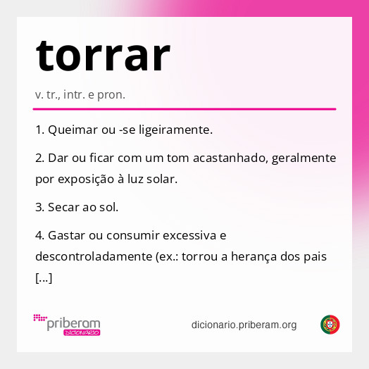 Significado de torrar