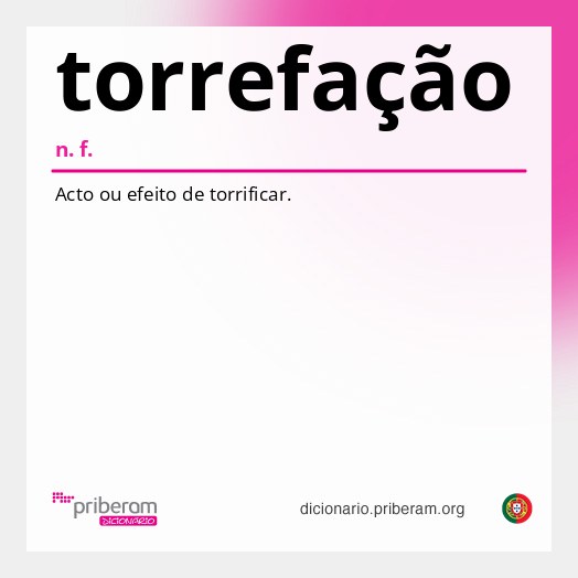 Significado de torrefação