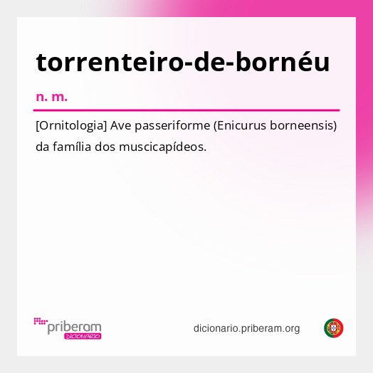 Significado de torrenteiro-de-bornéu