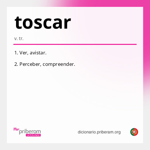 Significado de toscar