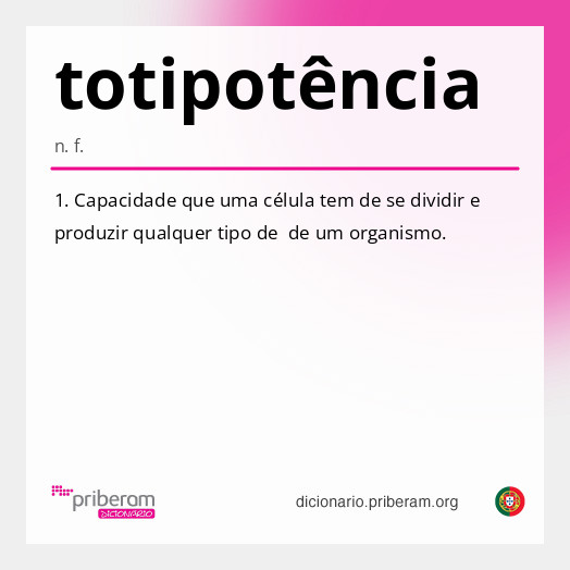 Significado de totipotência