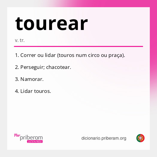 Significado de tourear