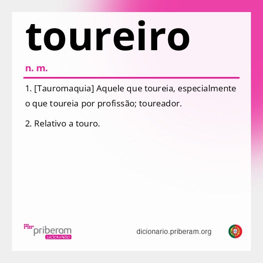 Significado de toureiro