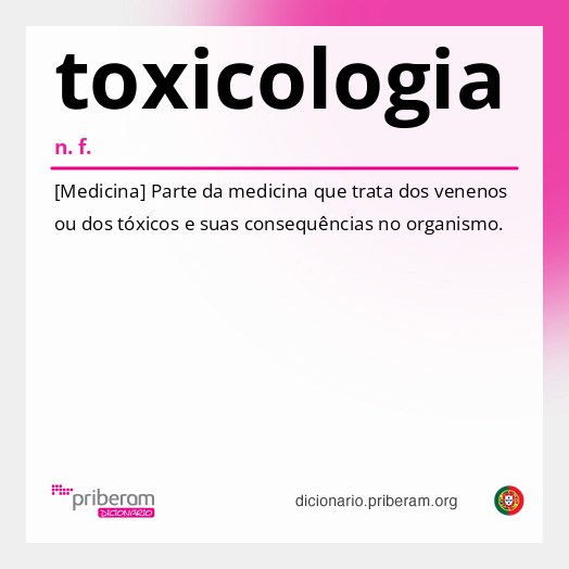 Significado de toxicologia