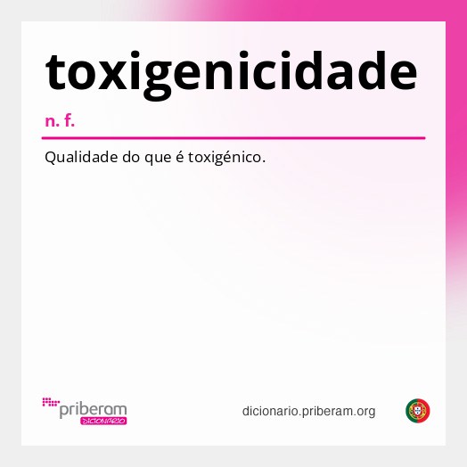 Significado de toxigenicidade
