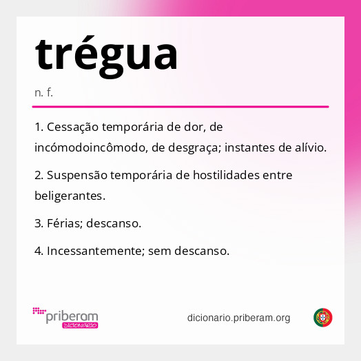 Significado de trégua