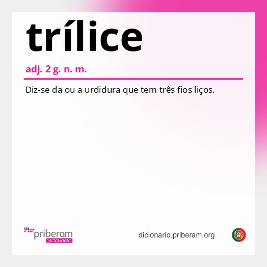 Significado de trílice