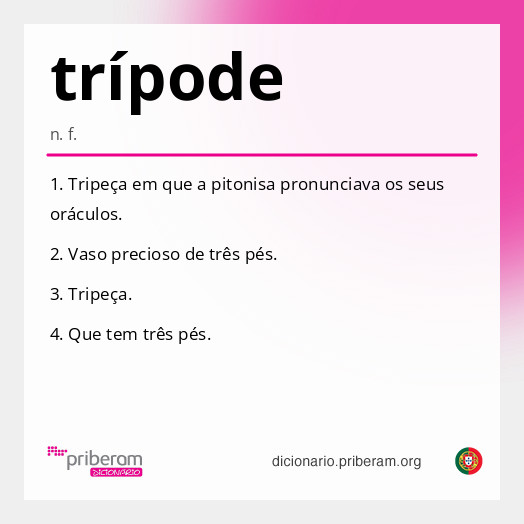 Significado de trípode