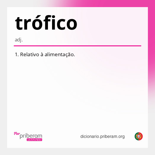 Significado de trófico
