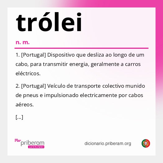 Significado de trólei