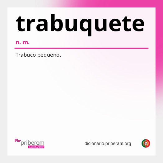 Significado de trabuquete