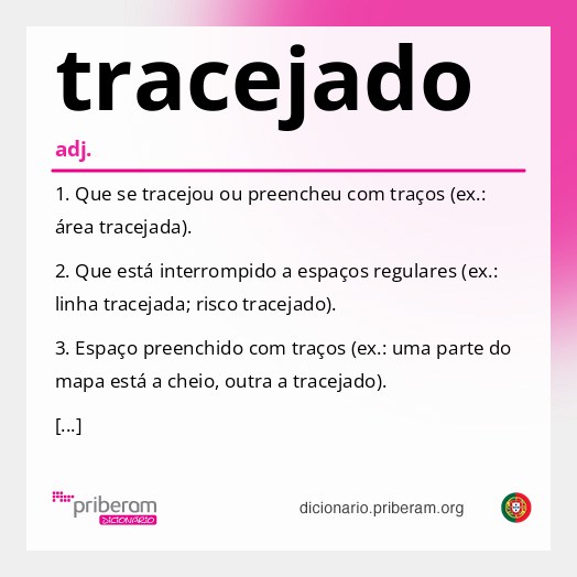Significado de tracejado