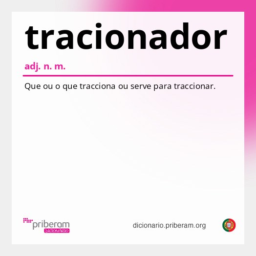 Significado de tracionador