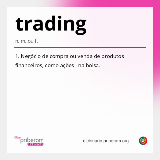 Significado de trading