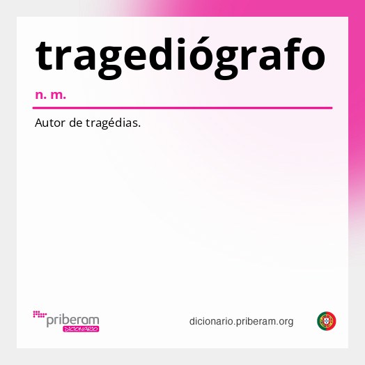 Significado de tragediógrafo