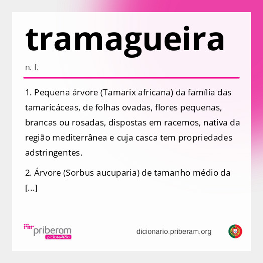 Significado de tramagueira
