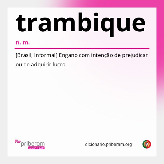 Significado de trambique