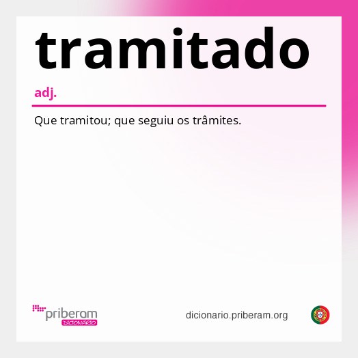 Significado de tramitado