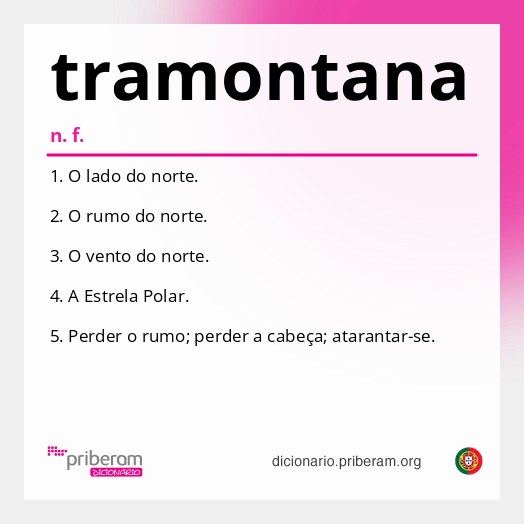 Significado de tramontana