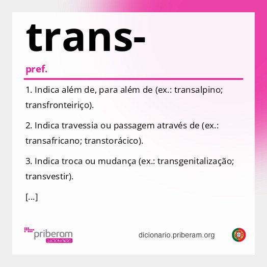 Significado de trans-
