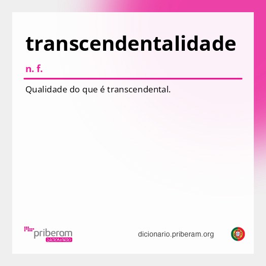 Significado de transcendentalidade